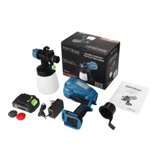 Акумулаторен пистолет за боядисване KraftDele KD5481/ 21V/ 2Ah