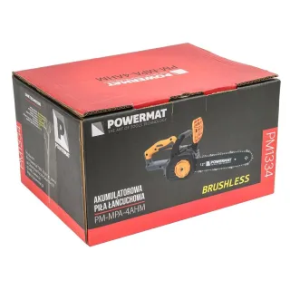 Акумулаторен верижен трион POWERMAT PM-MPA-4AHM/ 21V/ 2x4Ah