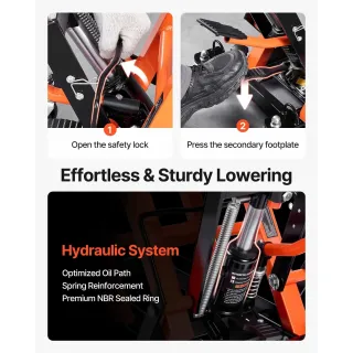 Хидравличен крик за мотоциклет VEVOR ZX0901-7B/ 680 кг Хидравличен крик за мотоциклет VEVOR ZX0901-7B/ 680 кг
