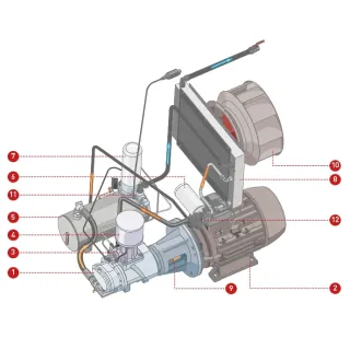 Винтов компресор с директно задвижване Comprag D-2210/ 22kW/ 400V