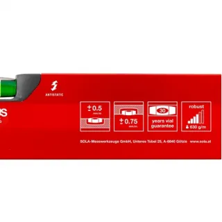 Нивелир Sola алуминиев 1000 мм, 0.5 мм/м, BIG X 3 100