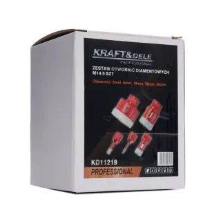 Комплект диамантени боркорони KraftDele KD11219/ 5 части