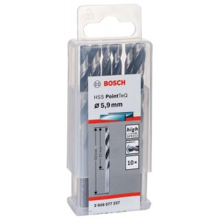 Свредло HSS за метал PoinTec 5.9 mm на Bosch комплект 10 бр. Свредло HSS за метал PoinTec 5.9 mm на Bosch комплект 10 бр.