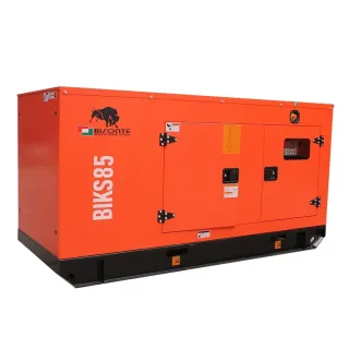 Авариен дизелов звукоизолиран генератор за ток Bisonte BIKS85 + ATS/ AVR/ 400V/ 66kW