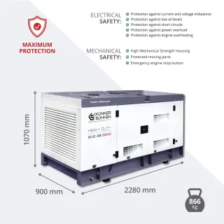 Авариен генератор за ток KOENNER-SOEHNEN KS 50-3BE/ 50 kVA