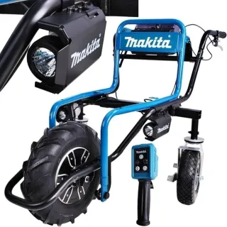 Комплект акумулаторна строителна количка + кош Makita DCU180Z/ 18 V