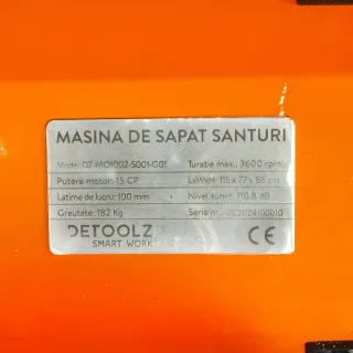 Каналокопател Detoolz DZ-MO1002-S001-G01/ 15 к.с.