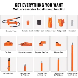 Комплект за ремонт на автомобилни каросерии VEVOR Porta Power/ 4 т Комплект за ремонт на автомобилни каросерии VEVOR Porta Power/ 4 т