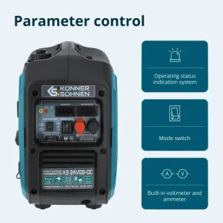 Генератор за ток газ/бензин KOENNER-SOEHNEN KS 24VGS-DC/ 1.4kW