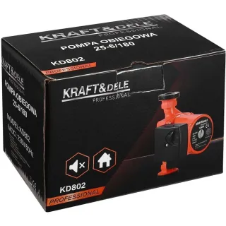 Циркулационна помпа KraftDele KD802 25-6/180/ 46-93W Циркулационна помпа KraftDele KD802 25-6/180/ 46-93W