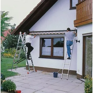 Трираменна алуминиева стълба със стълбищна функция KRAUSE TRIBILO 3x9