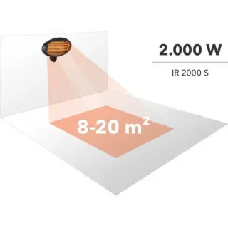 Инфрачервен отоплител Trotec IR 2000 S / 2 kW