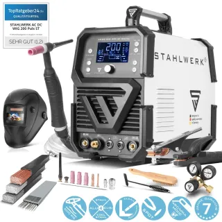 Цифров заваръчен апарат STAHLWERK AC/DC TIG 200 ST 1093/ 200A