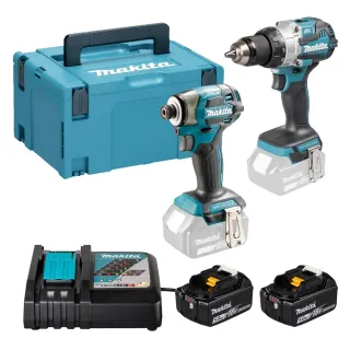 Комплект акумулаторни винтоверти Makita DLX2528TJ/ 18 V/ 2x5Ah