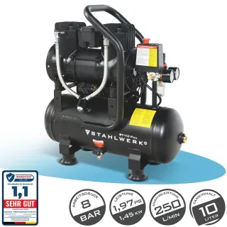 Компресор за въздух STAHLWERK ST-110 Pro/ 1,45 kW/ 10 л
