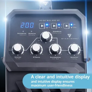 Комбиниран инверторен заваръчен апарат STAHLWERK AC/DC TIG 200 ST/ 200A