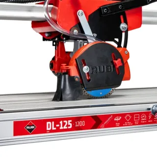 Машина за рязане на строителни материали циркулярна с водеща греда Rubi DL-125 1200/ 1800 W