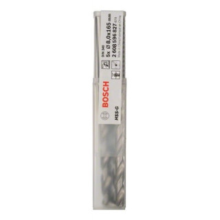 Свредло HSS-G DIN 340 за метал на Bosch 8.0 mm комплект 5 броя