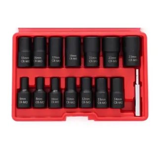 Комплект ударни вложки KraftDele KD11793/ 15 части