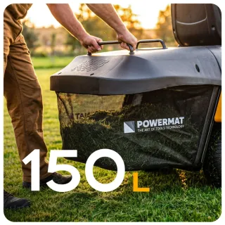 Тракторна косачка Powermat PM-OTS-6HPM/ 6 к.с./ 150 л/ 660 мм