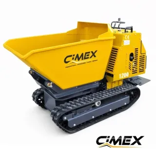 Верижен мини дъмпер с реверсивна кофа CIMEX WB-1200R/ 1200 кг/ 15 к.с.