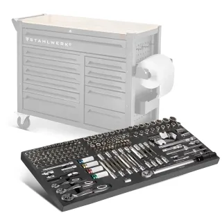 Комплект тресчотка битове и ключове STAHLWERK 6824/ 186 бр.