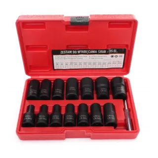 Комплект ударни вложки KraftDele KD11793/ 15 части