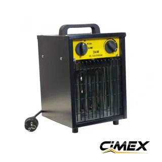 Електрически калорифер CIMEX EL3.0C/ 3.0kW/ 25-123 m³/ с термостат
