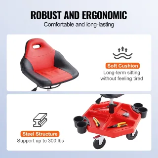 Автомонтьорски стол VEVOR BLC9037/ 136 кг Автомонтьорски стол VEVOR BLC9037/ 136 кг