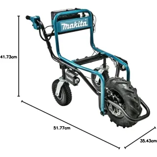 Комплект акумулаторна строителна количка + кош Makita DCU180Z/ 18 V