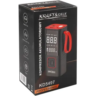 Акумулаторен компресор с LED фенер и дисплей KraftDele KD5497/ 85W/ 7,8Ah Акумулаторен компресор с LED фенер и дисплей KraftDele KD5497/ 85W/ 7,8Ah