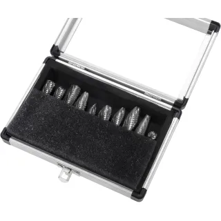 Комплект фрези за метал с опашка KraftDele KD3580/ 10 бр. Комплект фрези за метал с опашка KraftDele KD3580/ 10 бр.