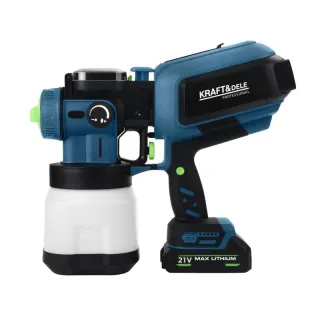 Акумулаторен пистолет за боядисване KraftDele KD5480/ 21V/ 2.5Ah