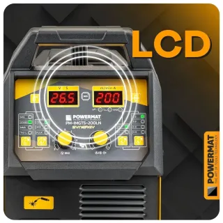 Инверторен заваръчен апарат POWERMAT PM-IMGTS-200LN/ 200A Инверторен заваръчен апарат POWERMAT PM-IMGTS-200LN/ 200A