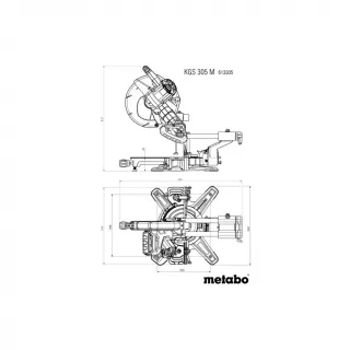 Потапящ герунг циркуляр Metabo KGS 305 M PCL/ 1600W