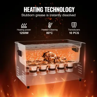 Ултразвукова почистваща вана VEVOR TH-SPQXJ-100A/ 600W