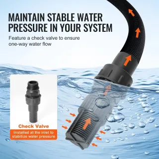 Самозасмукваща помпа за плитки кладенци с разширителен съд VEVOR FSGP1200-2/ 750W Самозасмукваща помпа за плитки кладенци с разширителен съд VEVOR FSGP1200-2/ 750W