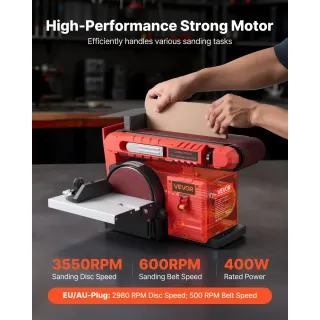 Комбиниран лентов и дисков шлайф VEVOR BSH1510C/ 400W
