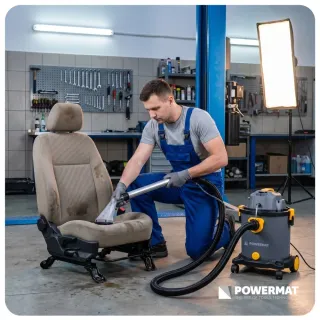 Мултифункционална перяща прахосмукачка Powermat PM-ODP-2000M-PRO/ 2kW/ 20л