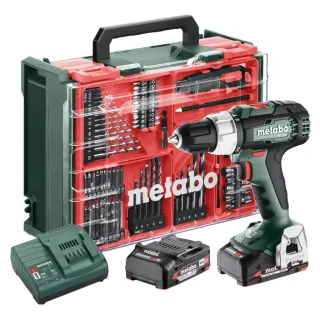 Акумулаторен винтоверт METABO SB 18 + аксесоари и куфар / 18 V/ 2x2Ah