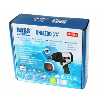 Пневматичен гайковерт BASS POLSKA 4355/ 3/4 Пневматичен гайковерт BASS POLSKA 4355/ 3/4