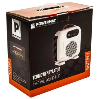 Електрически отоплител Powermat PM-TWE-2000D-LCD/ 2kW/ LCD дисплей/ термостат