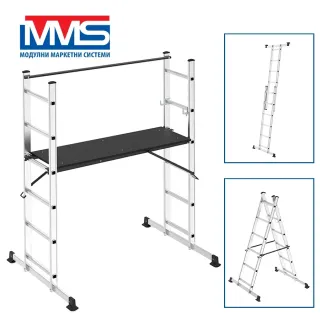 Мултифункционално алуминиево скеле MMS 49784/ 2.8 м