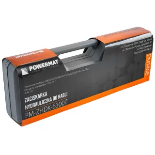 Хидравлична преса за кримпване с 14 матрици POWERMAT PM-ZHDK-6300T/ 12т/ 6-300 мм² Хидравлична преса за кримпване с 14 матрици POWERMAT PM-ZHDK-6300T/ 12т/ 6-300 мм²