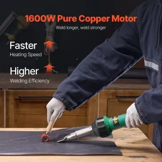 Заваръчен апарат за пластмаса с горещ въздух VEVOR DSH-D1/ 1600W