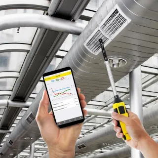 Анемометър с телескопична сонда TROTEC BA30WP AppSensor/ до 375 мм Анемометър с телескопична сонда TROTEC BA30WP AppSensor/ до 375 мм