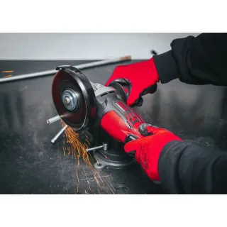 Акумулаторен ъглошлайф с аксесоари RED TECHNIC RTSZK0140/ 21V/ 2х2Ah