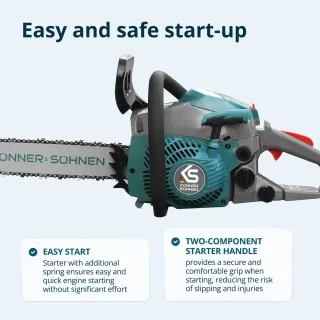 Верижен бензинов трион KOENNER-SOEHNEN KS CS20G-16/ 1.6 hp/ 40 см