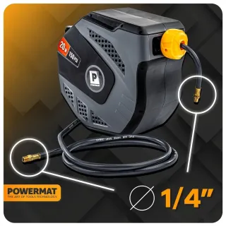 Автоматична пневматична макара Powermat PM-ABNW-20MN/ 20м