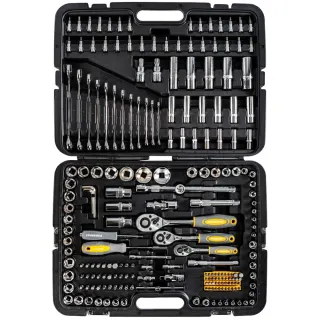 Комплект тресчотки, вложки (гедоре) POWERMAT PM-ZKNB-216SU-PRO/ 216 части 1/2
